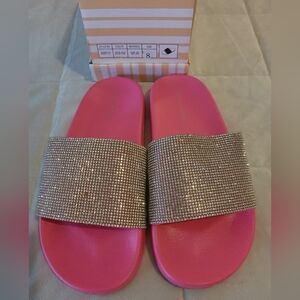 Wild Diva Lounge Marty neon pink slides